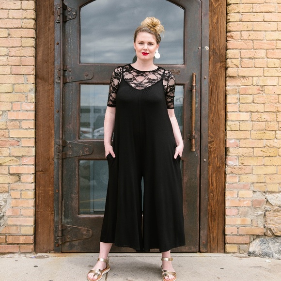 Agnes & Dora Tops - 🎴 Fitted Lace Tee Black XL Agnes & Dora